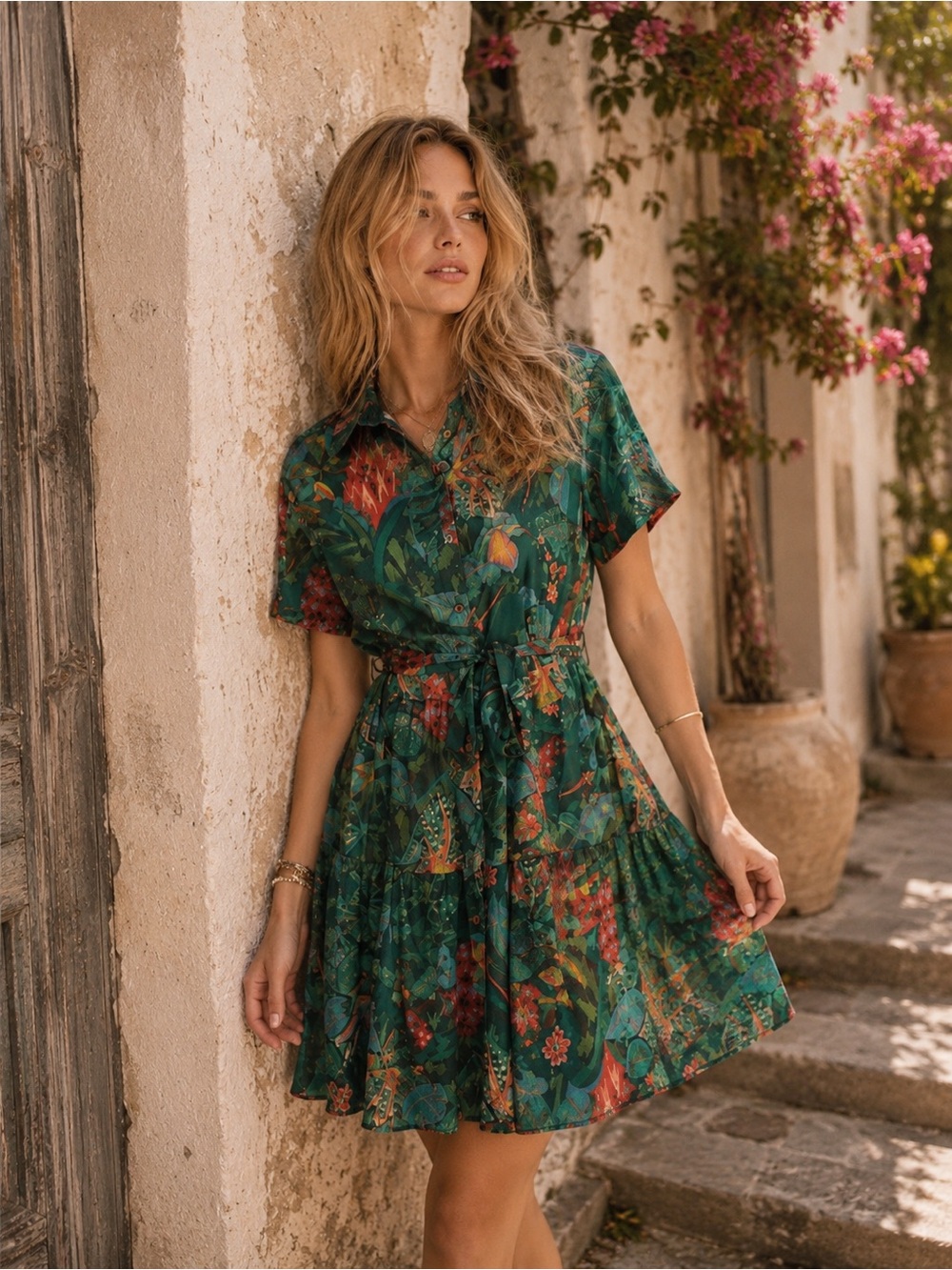 LAST 1! NWT MODA POSA button down dress